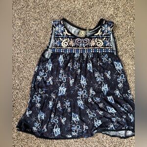 Anthropologie Blue and White Floral Tunic
